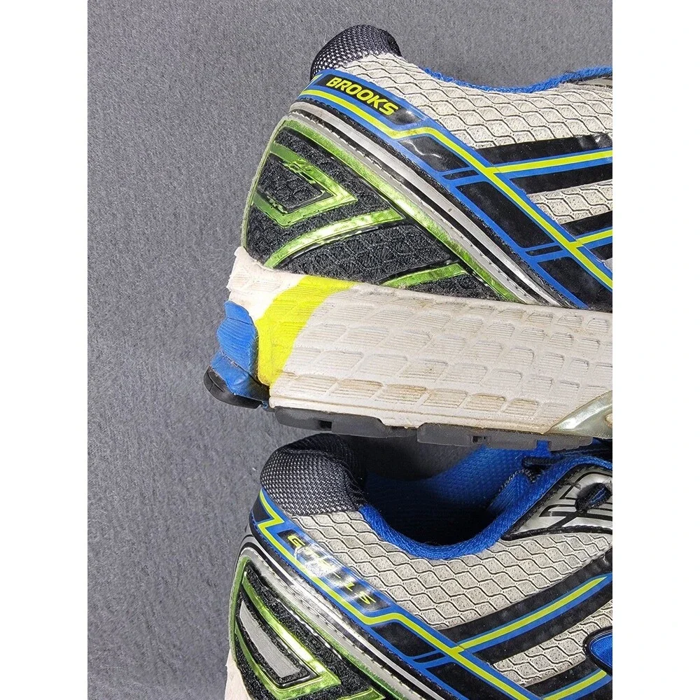 Brooks Adrenaline GTS 15 Shoes‎ Mens Size 10 Blue Gray Running Athletic Sneakers